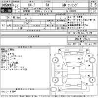 Mazda CX-3 лот № 30593 оценка 3.5  с аукциона в Японии 11