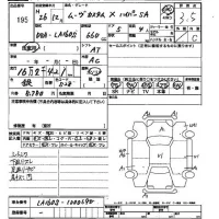 Daihatsu MOVE лот № 195 оценка 3.5  с аукциона в Японии 2