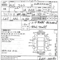 Mitsubishi COLT лот № 90002 оценка R  с аукциона в Японии 10