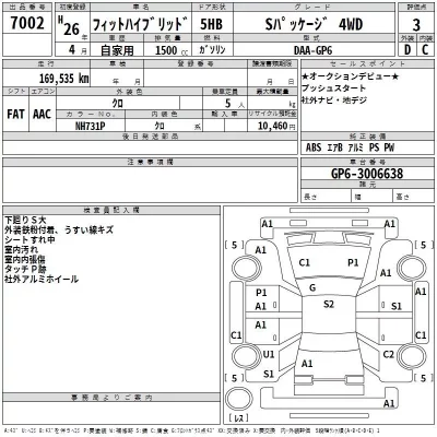 Honda FIT  с аукциона в Японии