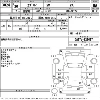 Suzuki EVERY лот № 3024 оценка RA  с аукциона в Японии 2