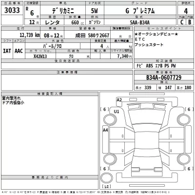 Mitsubishi DELICA MINI  с аукциона в Японии