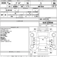 Nissan DAYZ лот № 3038 оценка RA  с аукциона в Японии 2