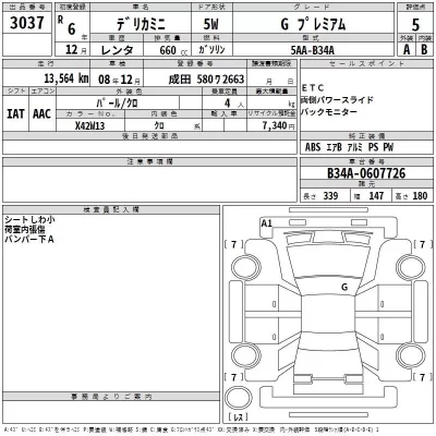 Mitsubishi DELICA MINI  с аукциона в Японии