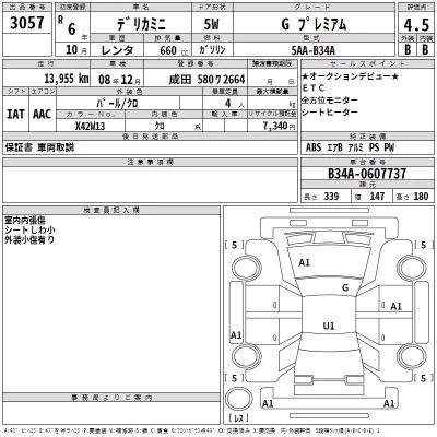 Mitsubishi DELICA MINI  с аукциона в Японии