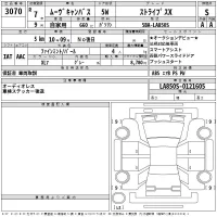 Daihatsu MOVE CANBUS лот № 3070 оценка S  с аукциона в Японии 2