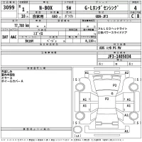 Honda N BOX лот № 3099 оценка 4  с аукциона в Японии 2