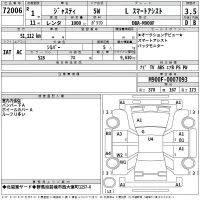 Subaru JUSTY лот № 72006 оценка 3.5  с аукциона в Японии 2