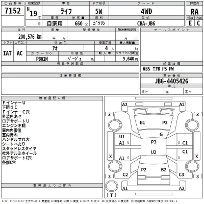 Honda LIFE  с аукциона в Японии
