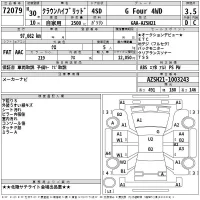 Toyota CROWN лот № 72079 оценка 3.5  с аукциона в Японии 2