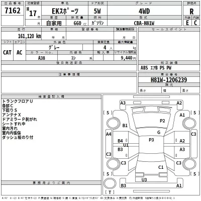 Mitsubishi EK SPORTS  с аукциона в Японии