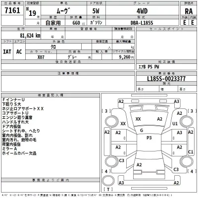 Daihatsu MOVE  с аукциона в Японии