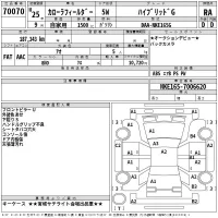 Toyota COROLLA FIELDER лот № 70070 оценка RA  с аукциона в Японии 2