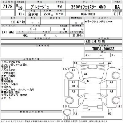 Nissan PRESAGE  с аукциона в Японии