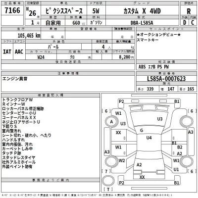 Toyota PIXIS SPACE  с аукциона в Японии