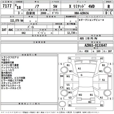 Toyota NOAH  с аукциона в Японии