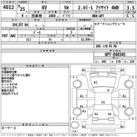 Subaru XV лот № 4012 оценка 3.5  с аукциона в Японии 2