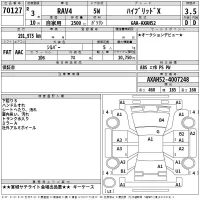 Toyota RAV4 лот № 70127 оценка 3.5  с аукциона в Японии 2