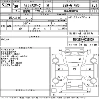 Toyota HILUX SURF лот № 5129 оценка 3.5  с аукциона в Японии 2