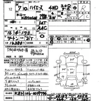 Toyota HIACE лот № 12 оценка R  с аукциона в Японии 2