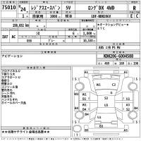 Toyota REGIUS ACE VAN лот № 75010 оценка R  с аукциона в Японии 2