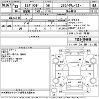 Nissan ELGRAND лот № 70167 оценка RA  с аукциона в Японии 2