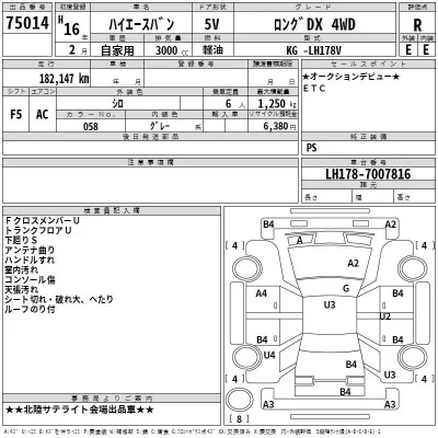Toyota HIACE VAN  с аукциона в Японии
