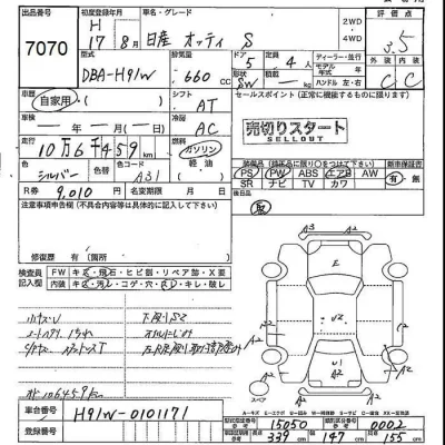 Nissan OTTI  с аукциона в Японии