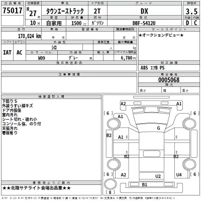 Toyota TOWN ACE TRUCK  с аукциона в Японии