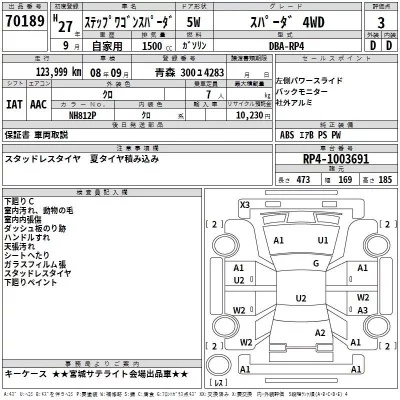 Honda STEP WAGON  с аукциона в Японии