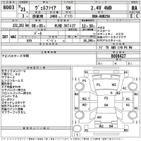 Toyota VELLFIRE лот № 8003 оценка RA  с аукциона в Японии 2