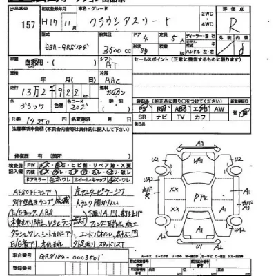 Toyota CROWN  с аукциона в Японии