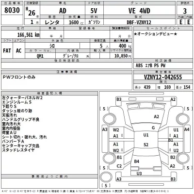 Nissan AD  с аукциона в Японии