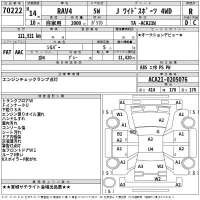 Toyota RAV4 лот № 70222 оценка R  с аукциона в Японии 2