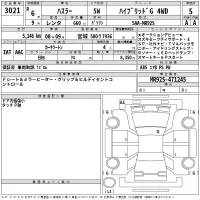 Suzuki HUSTLER лот № 3021 оценка 5  с аукциона в Японии 2