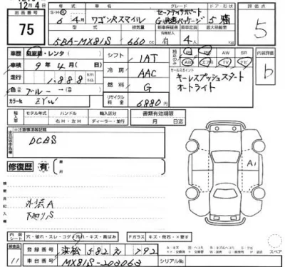 Suzuki WAGON R SMILE  с аукциона в Японии