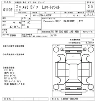 Subaru STELLA лот № 1102 оценка 3.5  с аукциона в Японии 8