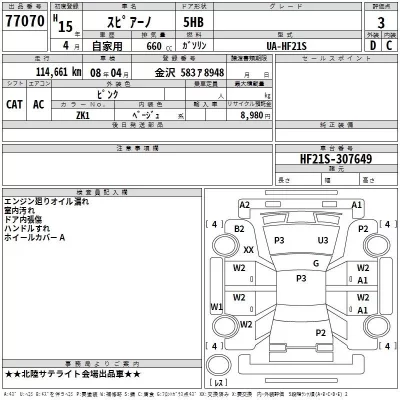 Mazda SPIANO  с аукциона в Японии