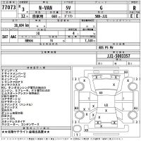 Honda N VAN лот № 77073 оценка R  с аукциона в Японии 2