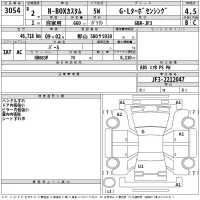 Honda N BOX лот № 3054 оценка 4.5  с аукциона в Японии 2
