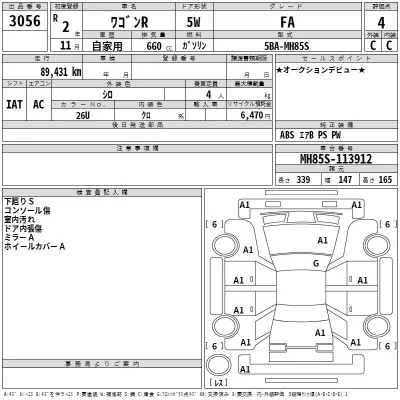 Suzuki WAGON R  с аукциона в Японии