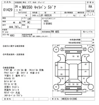 Nissan CARAVAN VAN лот № 1429 оценка RA  с аукциона в Японии 8
