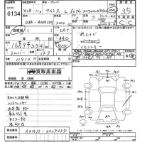 Toyota ISIS лот № 6134 оценка 3.5  с аукциона в Японии 9