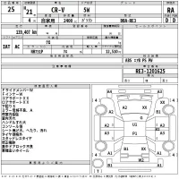 Honda CR-V лот № 25 оценка RA  с аукциона в Японии 2