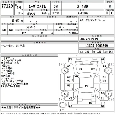 Daihatsu MOVE  с аукциона в Японии