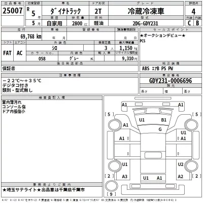 Toyota DYNA  с аукциона в Японии