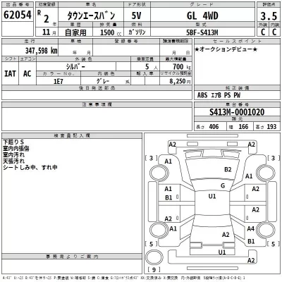 Toyota TOWN ACE VAN  с аукциона в Японии
