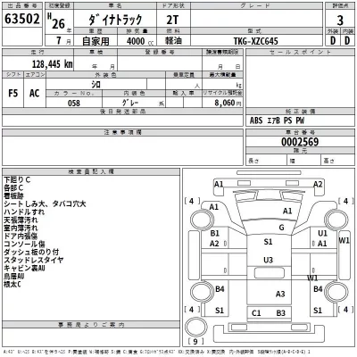 Toyota DYNA  с аукциона в Японии