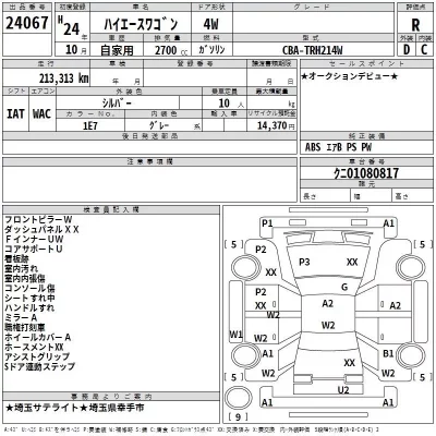 Toyota HIACE  с аукциона в Японии