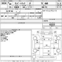 Subaru SAMBAR лот № 3034 оценка 3.5  с аукциона в Японии 2